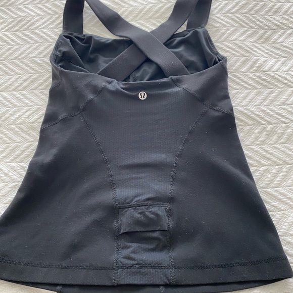 Lulemon black criss cross back tank top—— excellent condition! - Picture 5 of 9
